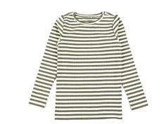 Name It deep linchen green stribet bluse